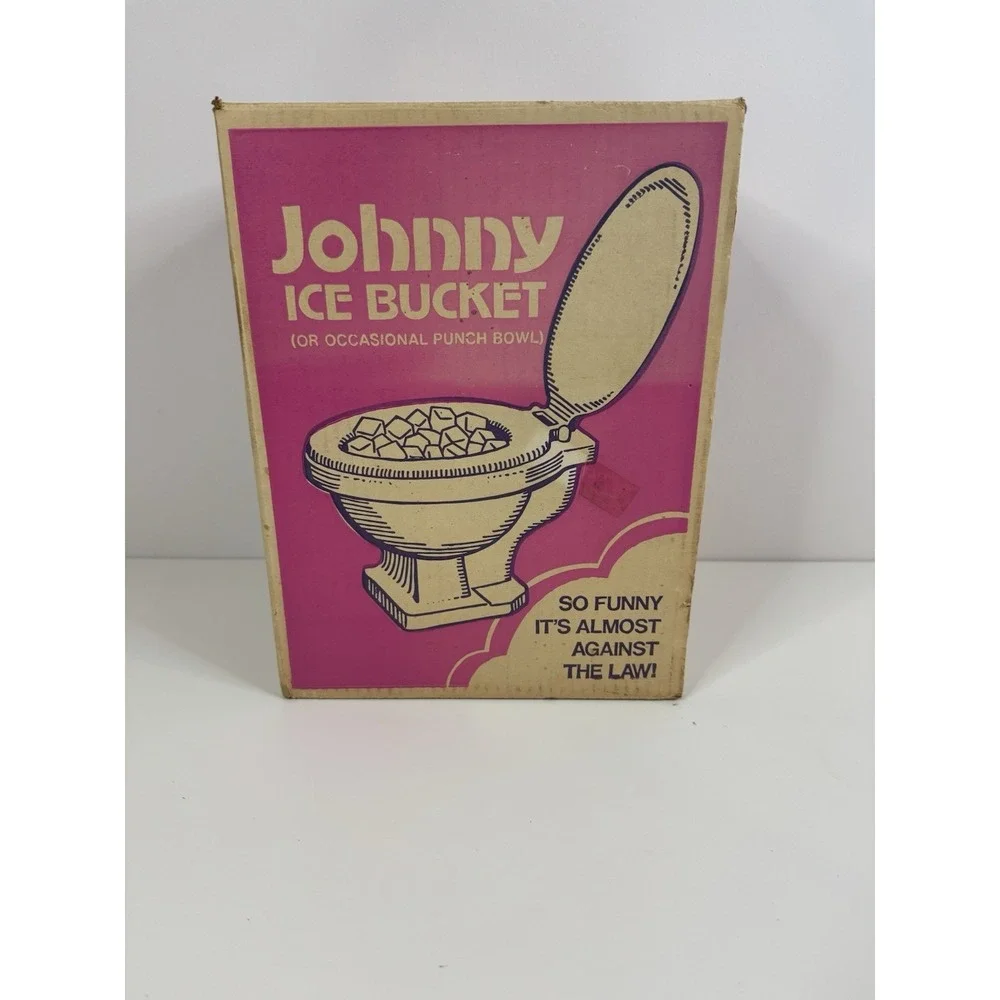 Vtg 1974 Johnny‎ Ice Bucket Punch Bowl Planter Original Box